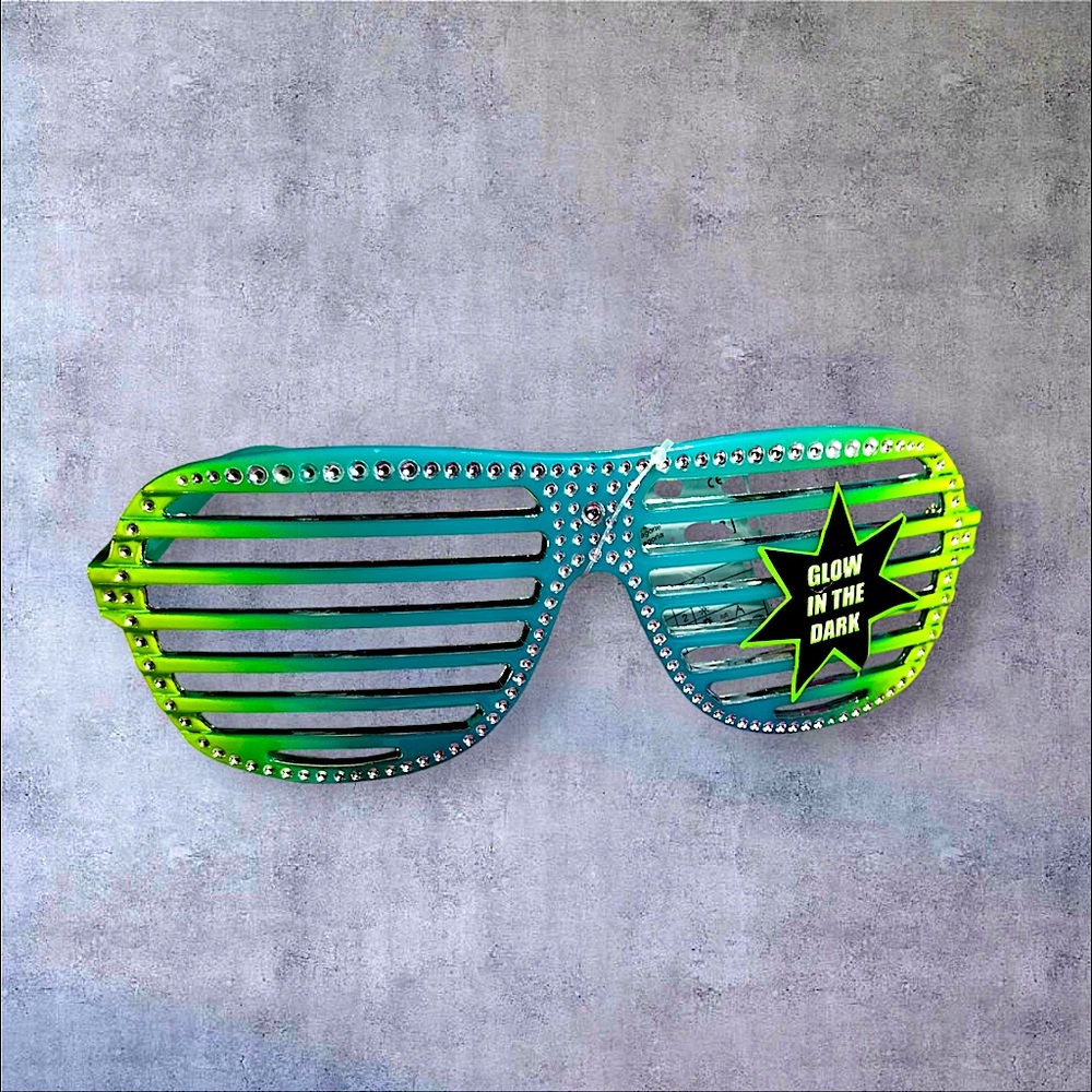 Glow In The Dark Shutter Streetwear Party Glasses Trending Statement Style Retro